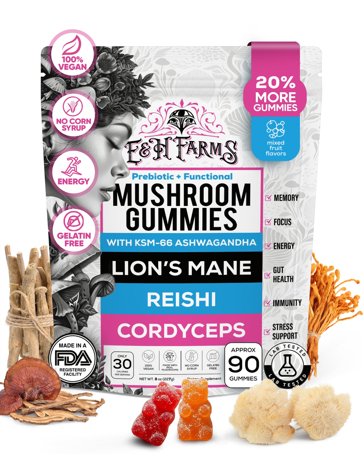 E&H Farms Mushroom Gummies